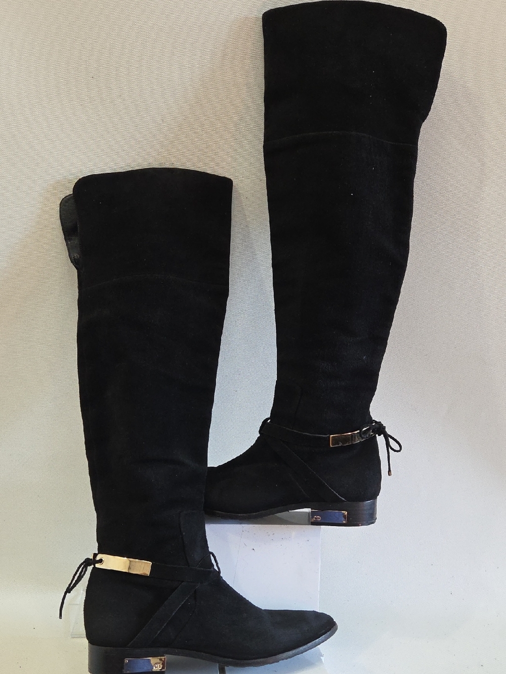Black Chrisrian Dior Suede Boots Size 39